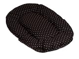 adena Hundekissen oval 50 x 30 cm - Tupfen braun