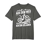 Akku E bike Herren lustig Fahrrad Humor Elektro Mountainbike T-Shirt