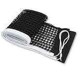 Bruislard Tischtennisnetz, 1.75M langes Tragbares Tischtennis Ersatznetz Nylon Table Tennis Net Multifunktional für Outdoor & Indoor, Schwarz