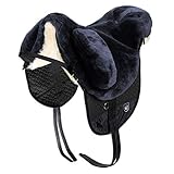 Werner Christ Fellsattel Premium Plus XH mit erhöhtem WIDERRIST - Hochwertiger bbaumloser Lammfellsattel Bare-Back-pad, Pferde-Sattel aus echtem Lammfell in anthrazit, Gr. Pony