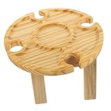 Yardwe 4 Stück Outdoor Weintisch Outdoor Couchtisch Tragbarer Weintisch Kleiner Klapptisch Outdoor Kleiner Faltbarer Tisch Outdoor Stehtisch Garten Beistelltische Für Außenzelte