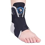 COMFORCE Knöchelbandage für rechts links, verstellbare Sprunggelenkbandage mit Drehknopf Stabilisierung für verstauchte Knöchel, Sprunggelenk schiene，Fußmanschette Sehnenentzündung, Fersensporn- M