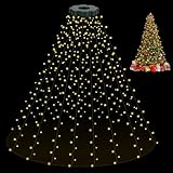 Opard Lichterkette Weihnachtsbaum, 3m x 16 Stränge 400 LEDs Weihnachtsbeleuchtung mit Stecker, Weihnachtsdeko mit 8 Beleuchtungsmodi Timer und Memory-Funktion für Innen Außen Christbaum