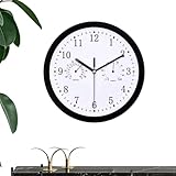 Outdoor -Uhren für Terrasse - Vintage -runde, stille mit Hygrometer, dekorative wasserdichte Uhr, langlebiger Haushaltsakzent | Home Wohnzimmer Schlafzimmer Gartenschule Klassenzimmer Saisonal