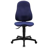 Topstar Bürostuhl Ortho Point, PO90G26 Stoff blau, Gestell schwarz