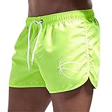 Generisch Running Shorts Herren Kurz Gym Sportshorts Schnelltrocknend Swim Shorts Badeshorts Kurzen Strandhose Sporthose Schwimmhose Freizeitshorts Einfarbig Surfshorts Activewearshorts