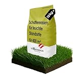 Samen Schwarzenberger I Schattenrasen für feuchte Standorte I 10 kg für 400 m² I strapazierfähig & stresstolerant I hohe Toleranz gegenüber Bodenfeuchte