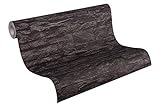 A.S. Création Vliestapete Best of Wood and Stone Tapete in Stein Optik fotorealistische Steintapete Naturstein 10,05 m x 0,53 m grau schwarz Made in Germany 707123 7071-23