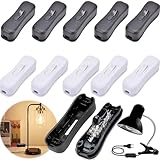 Benaton 10 Stück Inline Schalter Zwischenschalter, Lampe ein aus Schnurschalter, Zwischenschalter Lampe Schalter, Schnurschalter, AC250V für Kleingerät oder Lampen Lichtschalter(Weiß & Schwarz)