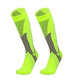 1 x Sport-Kompressionssocken für Damen und Herren, Reitsocken, Kompressionssocken, Fußballsocken, elastische Socken, Laufen, attraktiv