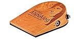 Ortega Guitars Analoge Stomp Box – Bass Effektpedal für Gitarristen, Singer, Songwriter – Analoges Percussion Sample – Kirschholz, Natur (ANNAlog)