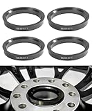 Flaconi 4ER Pack Kunststoff Zentrierringe Auto Radnaben Zentrierringe,Zentrierringe,Zentrierring für Autoradnaben,Geeignet für Fahrzeuge mit Einer 66,45mm Nabe,Die EIN Rad mit 57,1mm Mittelbohrung