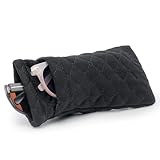Face Shadow Brillenetui Weich für 2 Brillen Sonnenbrille Etui mit Schnappverschluss, Brillentasche Damen Herren, Sunglasses Glasses Case