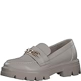 s.Oliver Damen Loafer mit Plateau aus Kunstleder mit Kette Vegan Beige (Ivory), 39