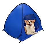 Hundezelt für Camping, faltbares Haustierhaus, Unterschlupf, wasserdicht, für den Außenbereich, leichtes tragbares Design für Katze oder Hund, Hinterhof, Terrasse, Rasen, Garten, Picknicks