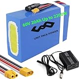 60V Ebike Akku - Lithinum-Ionen-Batterie für 2200W / 2000W / 1800W / 1500W Elektrofahrrad Elektro-Roller Roller 20Ah - UPP Ebike Batterien 2000W
