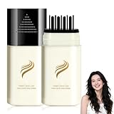 2-in-1 Hair Color Stick & Comb, Haarfärbekamm, Haarfärbestift, Instant Haaransatz Kaschieren, Graue Haare Abdecken, Wasserfester Und Schweißfester Haarfärbestift für Alle Haartypen (Schwarz)