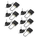 Healeved 6 Sätze Kleine Vorhängeschlösser mit Schlüssel Robuste Padlocks für Schmuckkästchen Gepäck Rucksäcke Briefkästen Leichte Sichere Schlosslösung für Reise und Alltag