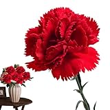 Künstliche Nelken – Kunstblumen aus Seide, realistische, ewige Blumendekorationen für Veranda, Vase, Muttertag, Schlafzimmer, Garten, Wohnzimmer, Geburtstage, Terrasse, Gehweg