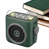 Generisch Magnetischer tragbarer Lautsprecher – kabelloser -Musikplayer mit Clip auf der Rückseite, kompakte Computer-Lautsprecher für Reisen, Picknick, Fitness, Büro, Arbeitszimmer, Party, Wan