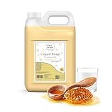 IDEA HOME FRAGANTE Handseife Flüssig 5L - Seife Kanister für alle Hauttypen - Gut Schäumende Flüssigseife 5 Liter - Cremeseife - Milch und Honig