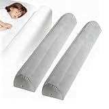 Yunlaishaocer 2er Rausfallschutz Bett,127*20*15 cm Bettschutzgitter für Kinder,Aufblasbares Bettgitter Rausfallschutz mit Handpumpe für Baby Ältere Erwachsene,Unterwegs,Doppelbetten und Klappbetten