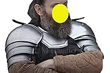 L M Kunsthandwerk Mittelalter Paar Schulterschutz & Gorget Stahl Schulterschutz LARP Rüstung Schultern LARP Fantasy Schutz Schulterschutz Schulterschutz Burgonett Barbuta Deutscher Kreuzritter