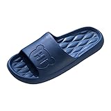 Générique Hausschuhe für Pool, Herren, Damen, Pool, Badezimmer, atmungsaktiv, Garten, für Haus, Sommer, Cloud, Slide, ultraleicht, rutschfest, B Marineblau, 45 EU