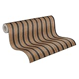 A.S. Création PintWalls II Vliestapete mit Wandpaneelmotiv 0,53 x 10,05 m – Schwarz, Braun – Tapete in Holzoptik Made in Germany - 391098