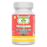Vitamin B6 Kapseln - 25mg P-5-P - hochdosiert - Qualität aus Deutschland - vegan - Pyridoxal-5-Phosphat ohne Zusätze - für Kinder geeignet - kleine Kapseln statt Tabletten - Vitamineule®