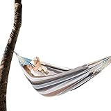 Camping -Hängematte - Double Indoor Swing | Zwei-Personen-Strandhängematte | Striped Beach Hängematte, tragbare Kindercamping -Schaukel mit Organisatortasche für Reisebackcamping
