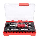 Aolidsive Senker-Bohrer-Set, 82 Grad, Halbautomatischer, Verstellbarer Tiefenanschlag-Bohrer für Holzbearbeitung, Sechskantschaft