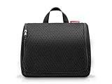 reisenthel toiletbag XL mesh Black - praktischer Kulturbeutel mit Haken, wasserabweisendes Material