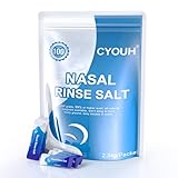 CYOUH Nasenspülsalz, 100 x Nasenspülsalz für Nasendusche, Neti Pot Salz, Sinus Rinse Salt für Erwachsene Kinder, Einzeln Verpacktes