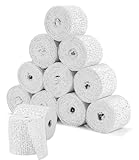 Gipsbinden Set für Babybauch Abdruck – 12 Rollen à 3 m x 5 cm –Babybauch Gipsbinden, Gipsrollen Gips Binden, Ideal zum Modellieren von Schwangerschaftsabdrücken, Basteln & DIY-Projekten