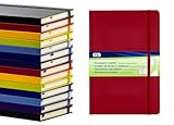 TSI Notizbuch A5, Farbe rot, kariert mit 192 Seiten, Art. Nr. 63555-RT