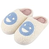 Hausschuhe Mädchen Jungen Pantoffeln Kinder Haus Slippers Winter Indoor Wärme Schuhe Plüsch Rutschfeste Blau,33/34 EU