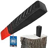 KOTARBAU® Geschmiedeter Spaltkeil aus Stahl 216 mm 2.5 kg Keil Spaltgranate Holzspalter Holzspaltkeil Fällkeil Scheitkeil Nachsetzkeil Treibkeil zum Fällen und Spalten von Holz