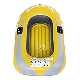 PVC aufblasbares Kajak -Kanu, aufblasbares Fischerboot, 1 Person Ruderluftboot, Zubehör für das Fischen von Driftentauchen