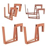 KADAX Balkonkastenhalter aus Plastik, Blumenkastenhalterung ohne Bohren, verstellbare Haken und Halter für Blumenkasten, Balkonkasten Halterung für Balkon (Ziegelrot 2-er Set)