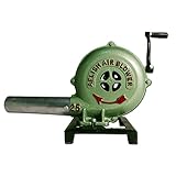 FEBTECH Schmiedegebläse mit Handkurbel, 20,3 cm Gehäuse, Aluminiumguss, manuelles Gebläse, Kohle, Schmiede, Feuertopf, Grillen, Kochen im Freien