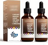 Nutralis schwarzer Walnussdarmreinigung, Verdauungshilfe und steigert Energie, 2 Unzen,2Pcs