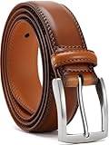 YOORAN Gürtel Herren, Braun Ledergürtel 33mm Breit Leder Herrengürtel Gürtel für Jeans Herren Anzugschuhe Anzug