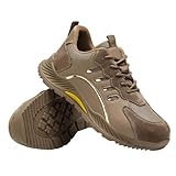WaKsazlz Sicherheitsschuhe Arbeitsschuhe Herren Damen Leicht Atmungsaktiv Stahlkappenschuhe rutschfeste Sportlich Schutzschuhe