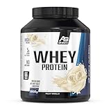 ALL STARS 100% Whey Protein Pulver 2000g Milky Vanilla - Cremiger Shake mit bis zu 80% Eiweiß, Enthält wertvolle Aminosäuren, Fettarm & kohlenhydratarm