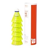 Guaber 6/12 Stück Nylon Federbälle Winddichter Outdoor Badminton Indoor Und Leichter Trainingsball Langlebig Und Stabil Winddichter Badminton