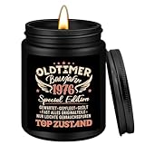 Geschenke zum 50 Geburtstag Mann, Sandelholz Duftkerze mit Spruch'Oldtimer Baujahr 1976', Duftkerzen im Glas Geschenke, Geburtstagsgeschenk für Männer 50 Jahre Freund Papa Kollege Bruder