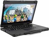SIMPLETEK - Laptop Rugged Core i5 11. Generation Display 13 Zoll FHD Touchscreen | 16 GB RAM und SSD 4 TB Windows 11 Pro | Large Battery Stoßfest Staubdicht IP65 Seriell RS232
