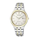 Citizen Damen Analog Solar Uhr mit Edelstahl Armband EW2494-89B