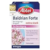 Abtei Baldrian Forte - pflanzlich, aus der Baldrianwurzel - zur Beruhigung und bei Schlafstörungen - ohne Gewöhnungseffekt - 30 Dragees